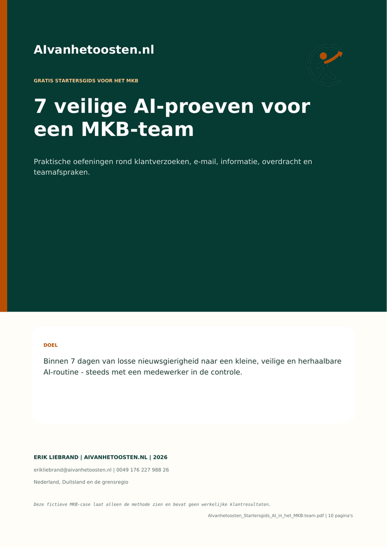 Voorblad startersgids AI in het MKB-team